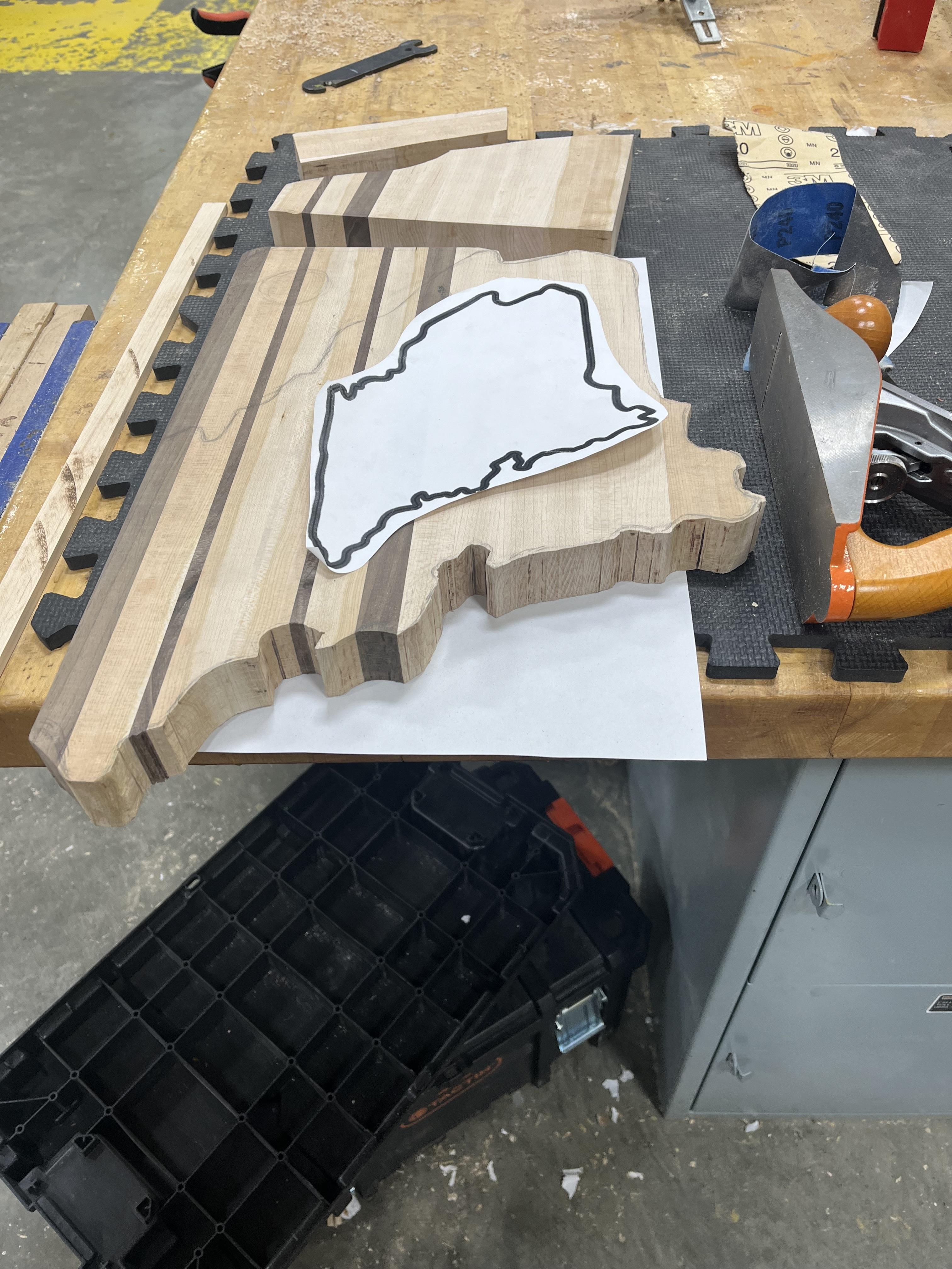 State of Maine Cutting Board by John Barry.